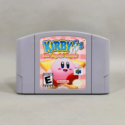Kirby 64: The Crystal Shards for Nintendo 64 - Original Nintendo 64 game cart with front label visible, good condition, loose