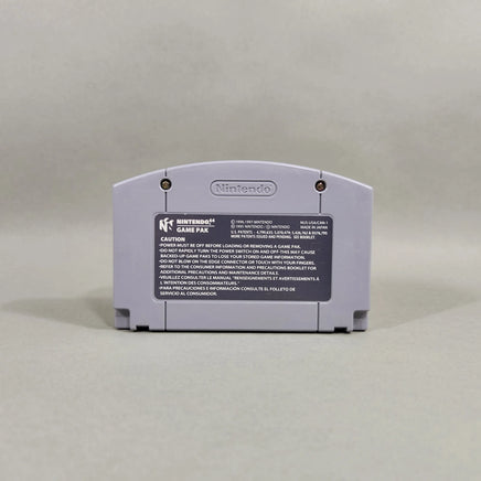 Kirby 64: The Crystal Shards for Nintendo 64 - Rear-facing game cartridge displaying official Nintendo label, good condition, loose