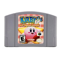 Nintendo 64 Kirby 64: The Crystal Shards video game cartridge on a clean white background.