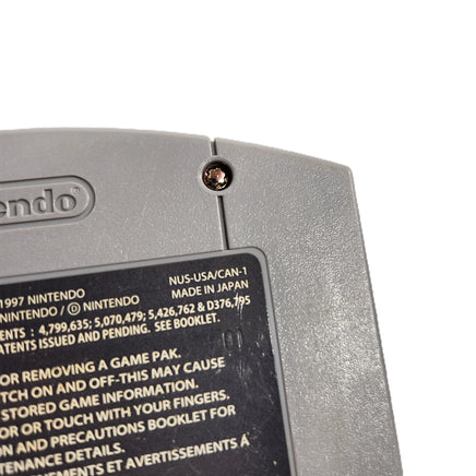 Kirby 64 The Crystal Shards Nintendo 64 Very Good Loose - Rear label view showing close up of number stamp