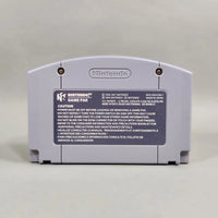 Mario Golf for Nintendo 64 - Nintendo 64 Game Pak back showing caution label and shell details, very good condition, loose