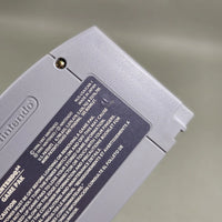Mario Golf for Nintendo 64 - Close-up of N64 rear caution label and stamped identification number, very good condition, loose