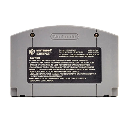 Mario Party 2 Nintendo 64 Very Good Loose - Reverse Side Of Official Cartridge