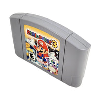 Mario Party 3 Nintendo 64 Good Loose - Alternate front and top angled view of genuine game cart label showing colorful artwork