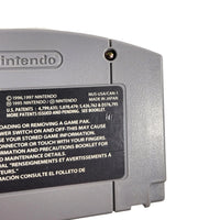 Mario Party 3 Nintendo 64 Good Loose - Close up of back label showing number stamp on authentic cart
