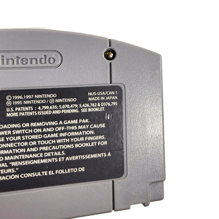 Mario Party 3 Nintendo 64 Good Loose - Close up of back label showing number stamp on authentic cart