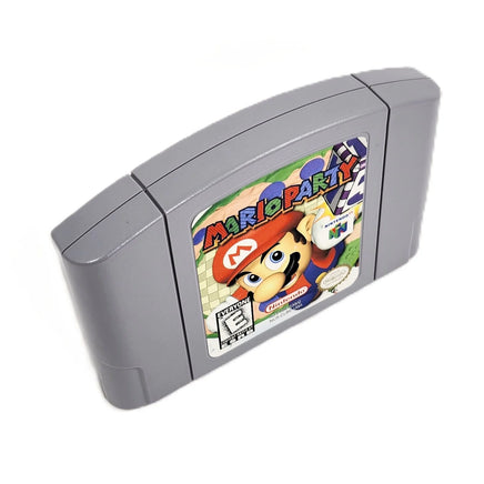 Mario Party Nintendo 64 Very Good Loose - Front angled view of authentic N64 game cart