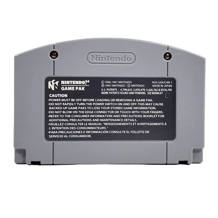 Mario Party Nintendo 64 Very Good Loose - Rear view of game cart showing back label