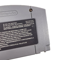 Mario Party Nintendo 64 Very Good Loose - Close up view of rear cart label showing number stamp proving authentic cartridge