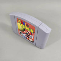 Mario Tennis for Nintendo 64 - Genuine cartridge showing right shell edge and illustrated game label, very good condition, loose