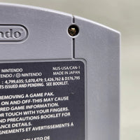 Mario Tennis for Nintendo 64 - N64 cartridge back label showing impressed manufacturing number, very good condition, loose