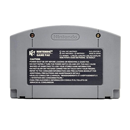 Mission Impossible Nintendo 64 Very Good Loose - Cartridge Back View