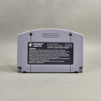Mission: Impossible for Nintendo 64 - Back of authentic game cart showing Nintendo logo and warning label, very good condition, loose