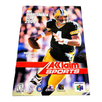 NFL Quarterback Club 2000 Nintendo 64 Very Good Loose - Front of Instruction Manual Booklet Shown
