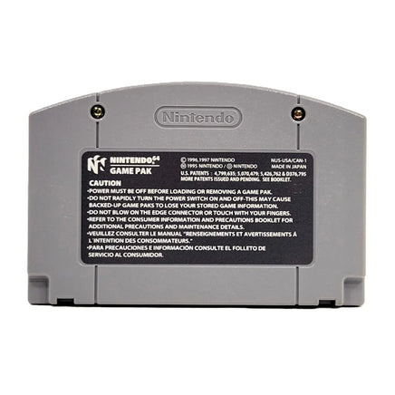 Nagano Winter Olympics 98 Nintendo 64 Very Good Loose - Cartridge Reverse Side