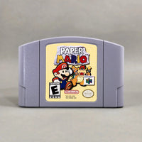 Paper Mario for Nintendo 64 - Authentic Nintendo game cartridge with front artwork visible, very good condition, loose