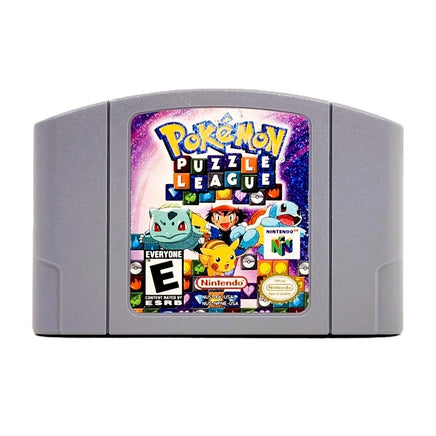 Pokémon Puzzle League Nintendo 64 Good Loose - Front Of Official Game Cartridge