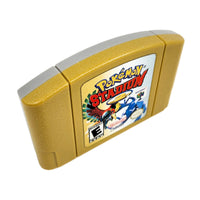 Pokémon Stadium 2 Nintendo 64 Very Good Loose - Angled top front view of game cart