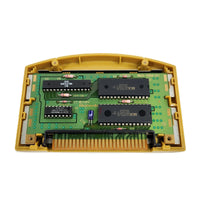 Pokémon Stadium 2 Nintendo 64 Very Good Loose - Close up view of open cartridge showing authentic circuit board with genuine Nintendo branding and chips proving authentic game