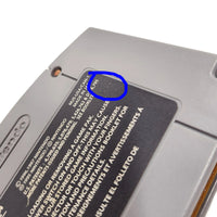 Pokémon Stadium Nintendo 64 Good Loose - Close up view of rear label with stamped number shown
