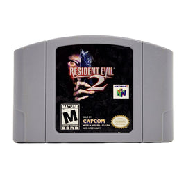 Resident Evil 2 Nintendo 64 Good Loose - Front Of Cartridge Label View