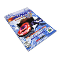 Rush 2 Nintendo 64 Very Good Loose - Top front angled view of instruction manual