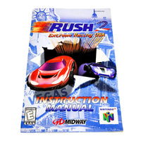 Rush 2 Nintendo 64 Very Good Loose - Game Instruction Manual Booklet Shown