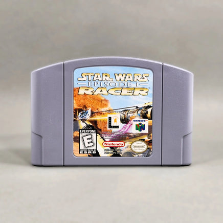 Star Wars Episode I Racer for Nintendo 64 - N64 cartridge front showing original game label, very good condition, loose