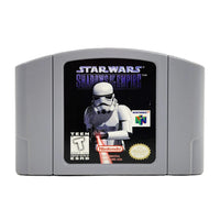 Star Wars Shadows Of The Empire Nintendo 64 Good Loose - Front view of official game cartridge showing label artwork
