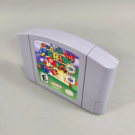 Super Mario 64 [Player's Choice] Nintendo 64 - N64 game cart showing front label and right-side cartridge thickness, very good condition, loose