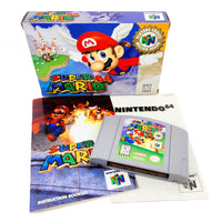 Super Mario 64 Players Choice Nintendo 64 Very Good CIB - Original Retail Box Contents with Manual and Game Cartridge Shown