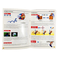 Super Mario 64 Players Choice Nintendo 64 Very Good CIB - Open View of Game Instruction Manual showing staples intact