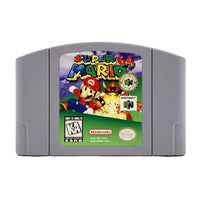 Super Mario 64 Players Choice Nintendo 64 Very Good CIB - Front view of authentic game cartridge with label art shown