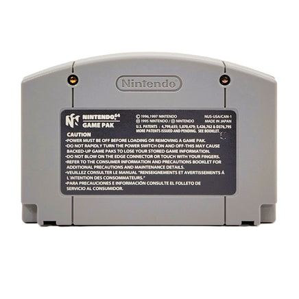 Super Mario 64 Players Choice Nintendo 64 Very Good Loose - Back Label Of Cartridge