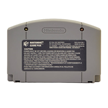 Super Smash Bros Nintendo 64 Good Loose - Back Of Authentic Cartridge