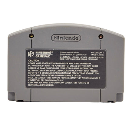 Super Smash Bros Players Choice Nintendo 64 Good Loose - Cartridge Reverse Side