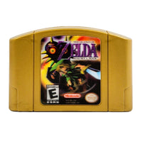 Zelda Majoras Mask Holographic Collectors Edition Nintendo 64 Like New Loose - Front Of Official Game Cartridge