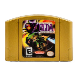 Zelda Majoras Mask Holographic Collectors Edition Nintendo 64 Like New Loose - Front Of Official Game Cartridge