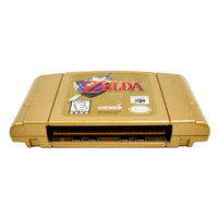 Zelda Ocarina Of Time Gold Collectors Edition Nintendo 64 Good CIB - Official Game Cartridge Contact Pins Shown