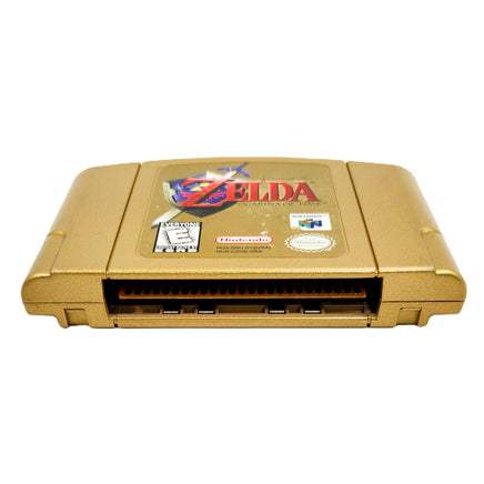 Zelda Ocarina Of Time Gold Collectors Edition Nintendo 64 Good CIB - Official Game Cartridge Contact Pins Shown