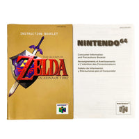 Zelda Ocarina Of Time Gold Collectors Edition Nintendo 64 Good CIB - Official Game Instruction Manual Front