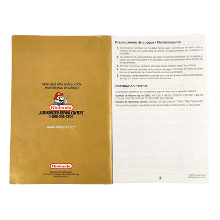 Zelda Ocarina Of Time Gold Collectors Edition Nintendo 64 Good CIB - Official Game Instruction Manual Back