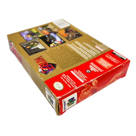 Zelda Ocarina Of Time Gold Collectors Edition Nintendo 64 Good CIB - Retail Game Box Top Corner View