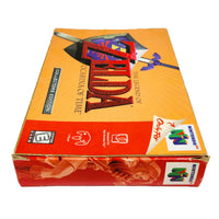 Zelda Ocarina Of Time Gold Collectors Edition Nintendo 64 Good CIB - Retail Game Box Right Side Flap View