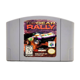 Top Gear Rally Nintendo 64 Good Loose - Cartridge Front Label