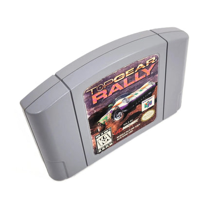 Top Gear Rally Nintendo 64 Good Loose - Front view of official game cartridge showing label artwork