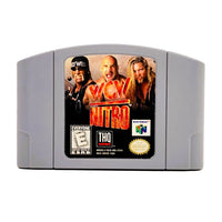 WCW Nitro Nintendo 64 Good Loose - Front Label Of Authentic Cartridge