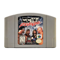 WCW vs NWO Revenge Nintendo 64 Good Loose - Front view of official game cartridge showing label artwork