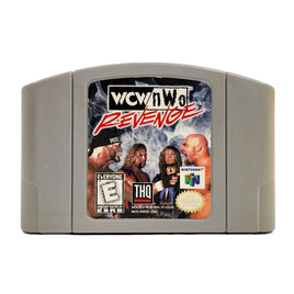 WCW vs NWO Revenge Nintendo 64 Good Loose - Front view of official game cartridge showing label artwork