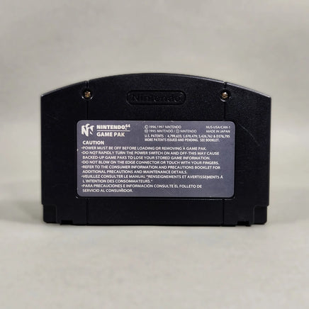 WWF No Mercy for Nintendo 64 - Genuine cartridge back showing Nintendo Game Pak information label, good condition, loose